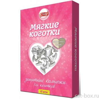 Мягкие коготки жемчужно-белые 40 шт..-0