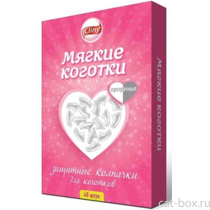 Мягкие коготки прозрачные 40 шт.-0