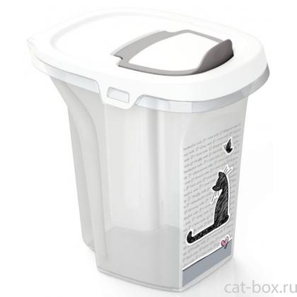 Контейнер для корма Trendy Story  6 л Влюбленные коты-0