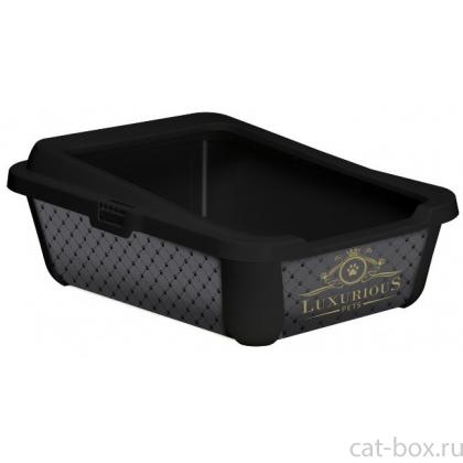 Туалет-лоток  Hercules Люкс с бортами, 51х39х19см -0