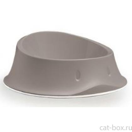 Миска нескользящая Chic, бежевая 350 мл, 18х18х7 см-0