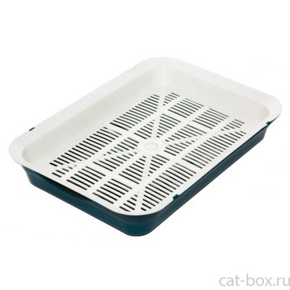 Туалет-лоток M с сеткой, 25*40 см-0