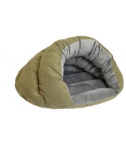 Домик пухлый "Ракушка" - бархат милитари