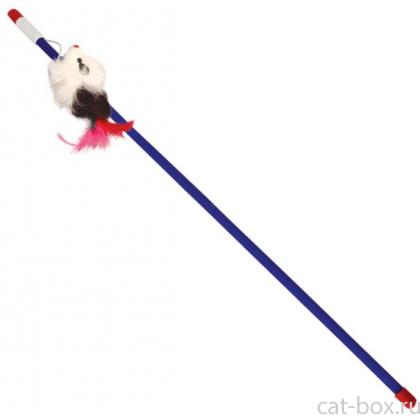 Удочка-дразнилка "Мышка", 50см-0