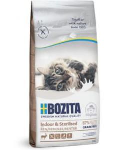 Сухой беззерновой корм для стерилизованных и малоподвижных домашних кошек с оленем Indoor&Sterilised