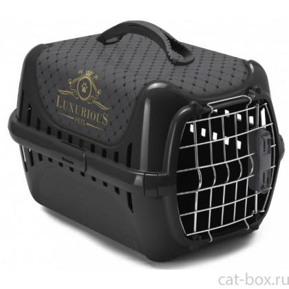 Переноска Trendy Люкс с металлической дверцей и замком, 49*32*30 см-0