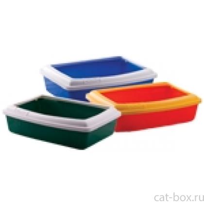 Туалет "ГЛУБОКИЙ С БОРТИКОМ",  ЗЕЛЁНЫЙ  41,5*30,5*9,5 см-0