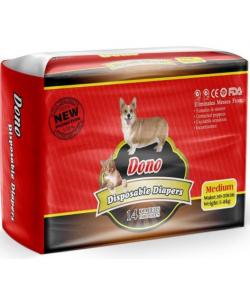 Подгузники для животных DONO Disposable Diapers, размер М (вес 5-8кг, талия 30-50см) 14шт. 