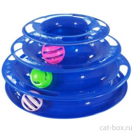 Интерактивная игрушка для кошек Башня 25*13см-0