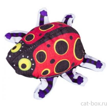 Игрушка для кошки "Божья коровка" с валерианой-0