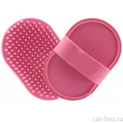 Щетка резиновая маленькая овальная, 8*12,5 см-0