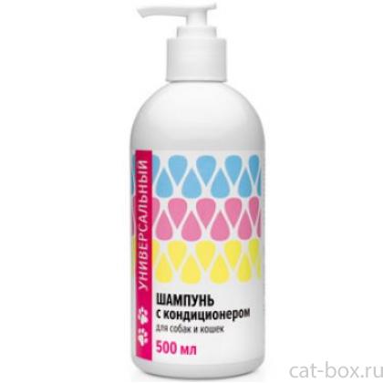 Универсальный шампунь с кондиционером для собак и кошек-0