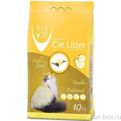 Комкующийся наполнитель без пыли с ароматом Ванили, пакет (Vanilla)-0