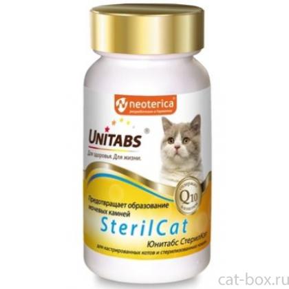 Витамины для стерилизованных кошек СтерилКэт с Q10,  профилактика МКБ, 120таб-0