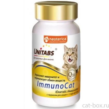 Витамины для кошек ИммуноКэт с Q10,  укрепление иммунитета, 120таб-0