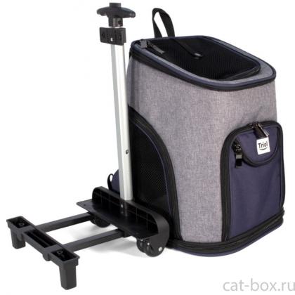 Сумка-рюкзак для животных "Трансформер" на колесах, 33*30*50 см-0