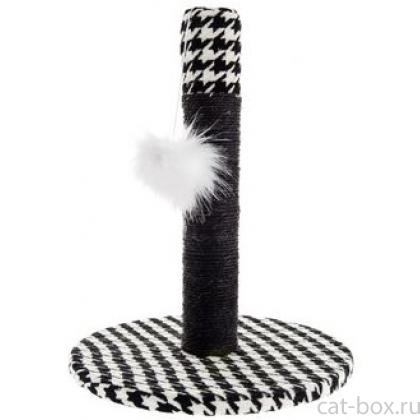 Когтеточка-столбик "Гусиная лапка" 34*34*42 см (TIRAGRAFFI PIED DE POULE) GTT903-0