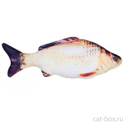 Игрушка для кошек "Карп" с валерианой 23см-0