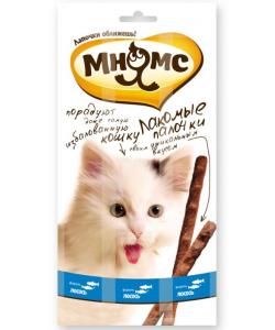 Лакомые палочки для кошек лосось/форель, 3 шт.по 5 гр
