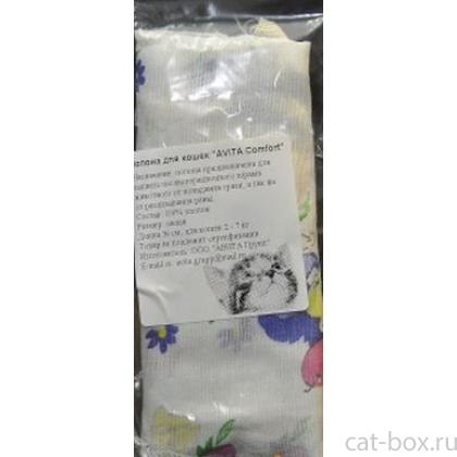 Попонка послеоперационная для кошек (ситец)-0