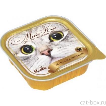 Консервы для кошек "МуррКисс"  Ягненок с печенью-0