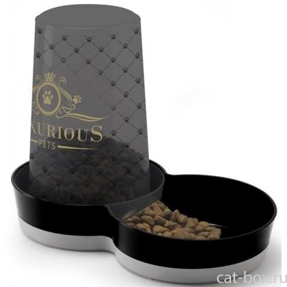 Нескользящая автокормушка 2 в 1  Tasty - Люкс, 1.5 л -0