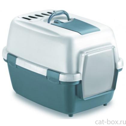 Туалет закрытый Wivacat, с угольным фильтром, синий, 55*40*40см-0