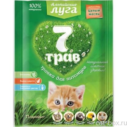 Альпийские луга Травка "7 трав" универсальная (пакет), семена для проращивания-0