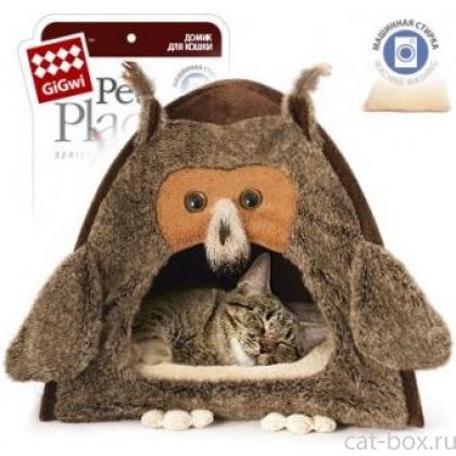 Домик для животных "Сова" 38*38*40см (75061)-0