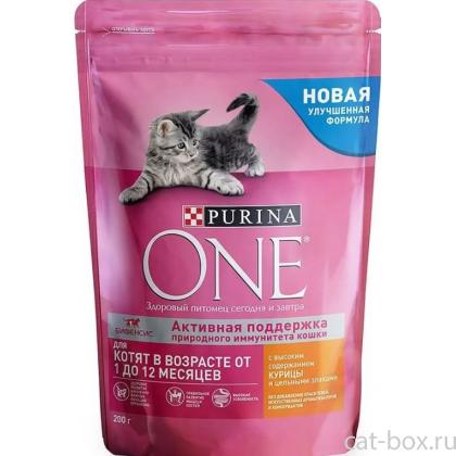 Сухой корм для котят с высоким содержанием курицы и цельными злаками-0