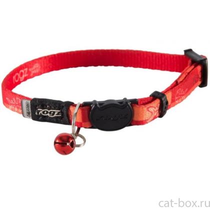Ошейник для кошек KiddyCat "Рыбное танго", ширина 1,1см, размер 20-31см-0
