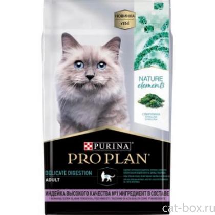 Сухой корм для кошек Nature Elements с чувствительным пищеварением, с индейкой-0