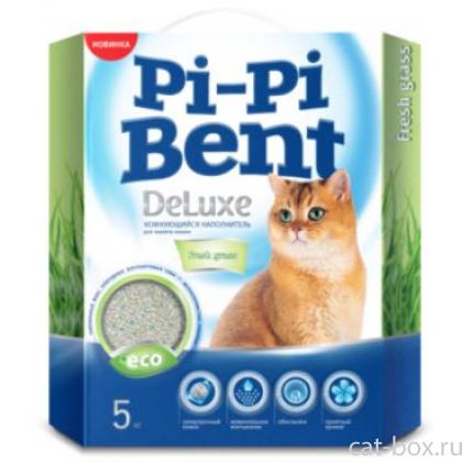 Комкующийся наполнитель "Делюкс Фреш Грасс" (коробка)-0