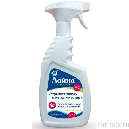 Лайна-МС спрей с запахом пихты для удаления запахов и меток животных-0