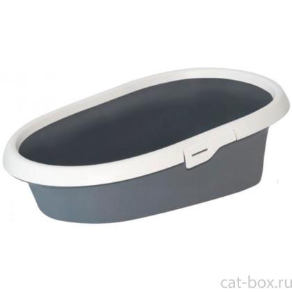 Туалет для кошек с рамкой MINOU LARGE 58*39*17см-0