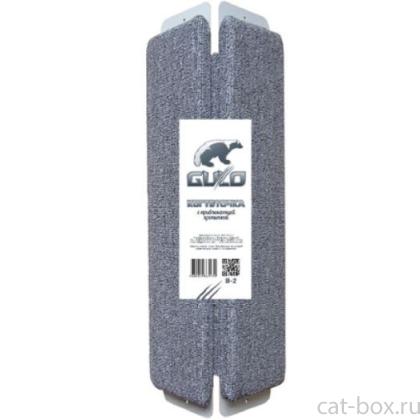 Ковровая когтеточка угловая "Gulo" В-2  средняя, серебро, 26*60 см.-0