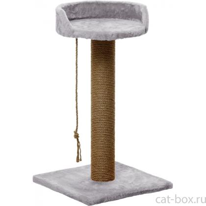 Когтеточка для кошек меховой «Тэди» , 70*40*40см, джут           -0