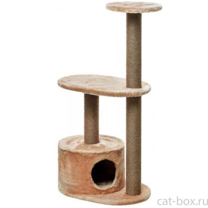 Домик для кошек меховой «Бешка» 60*40*120 см, джут -0