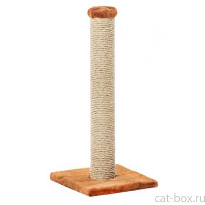 Столбик - когтеточка меховой  30*30*65 см, джут    -0