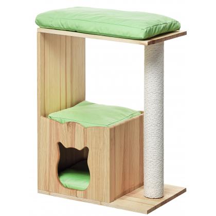 Когтеточка комплекс из дерева для кошек "Тулька"  60*40*80 см  -3
