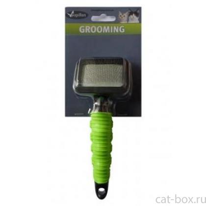 Пуходерка для кошек, малая, 18х7 см, Slicker brush small-0