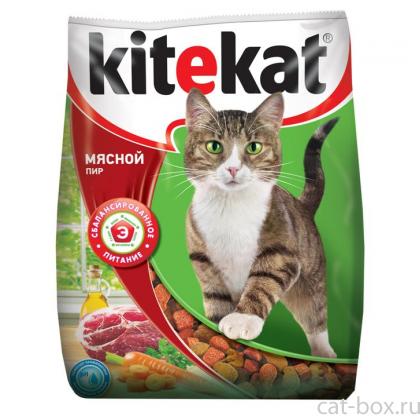Сухой корм для кошек мясной пир-0